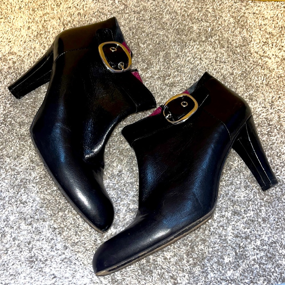 Coach Nicolete Leather Women's Ankle Boot Size US 11 B Black